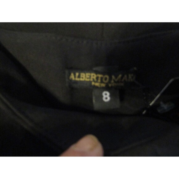 Alberto Makali Black Pants NWT Wide Gingham Cuff Side Zip Retail $119 Sz 8 - Picture 6 of 7